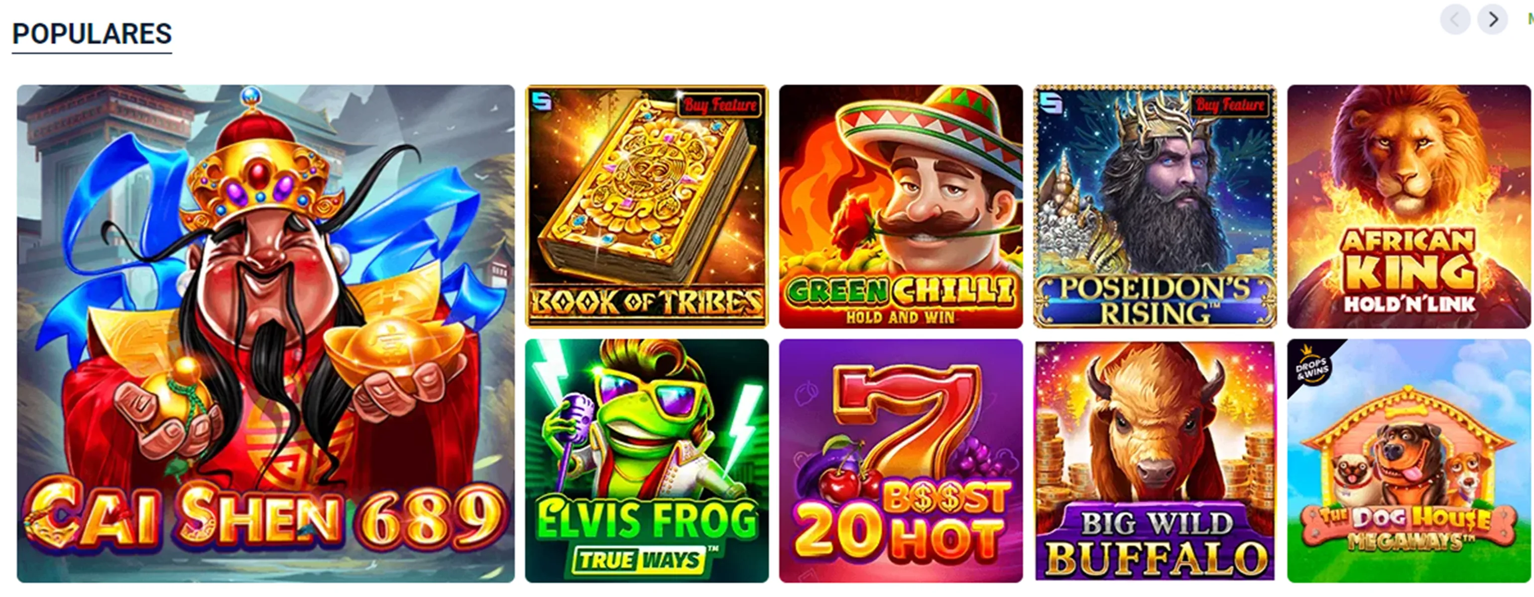 Páginas de apps de casinos