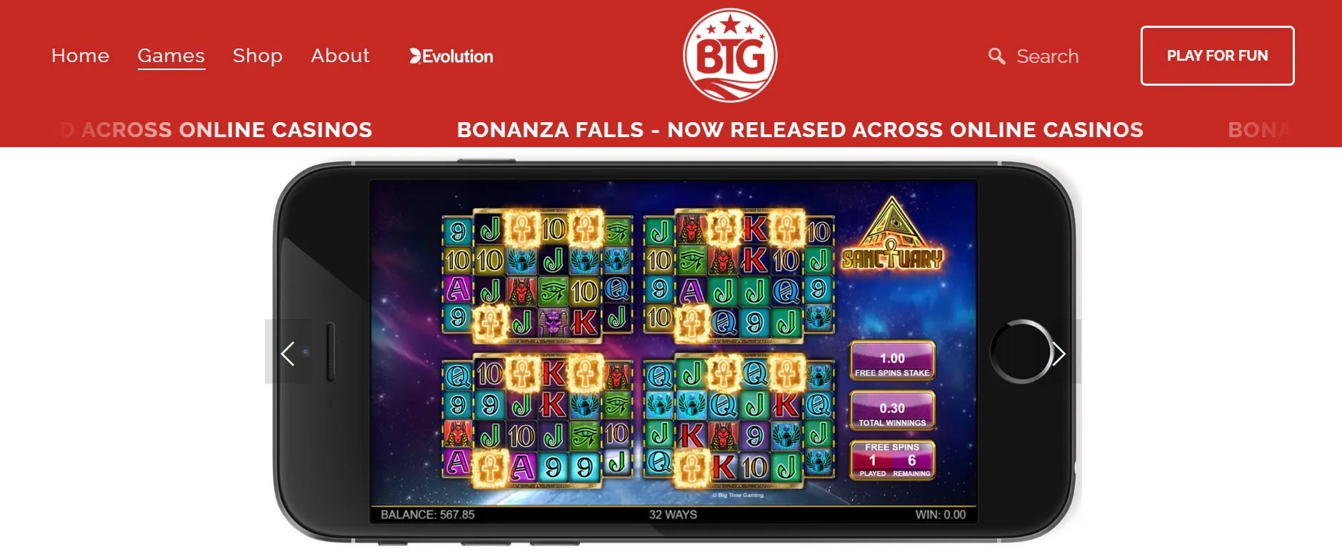 Big Time Gaming casinos online