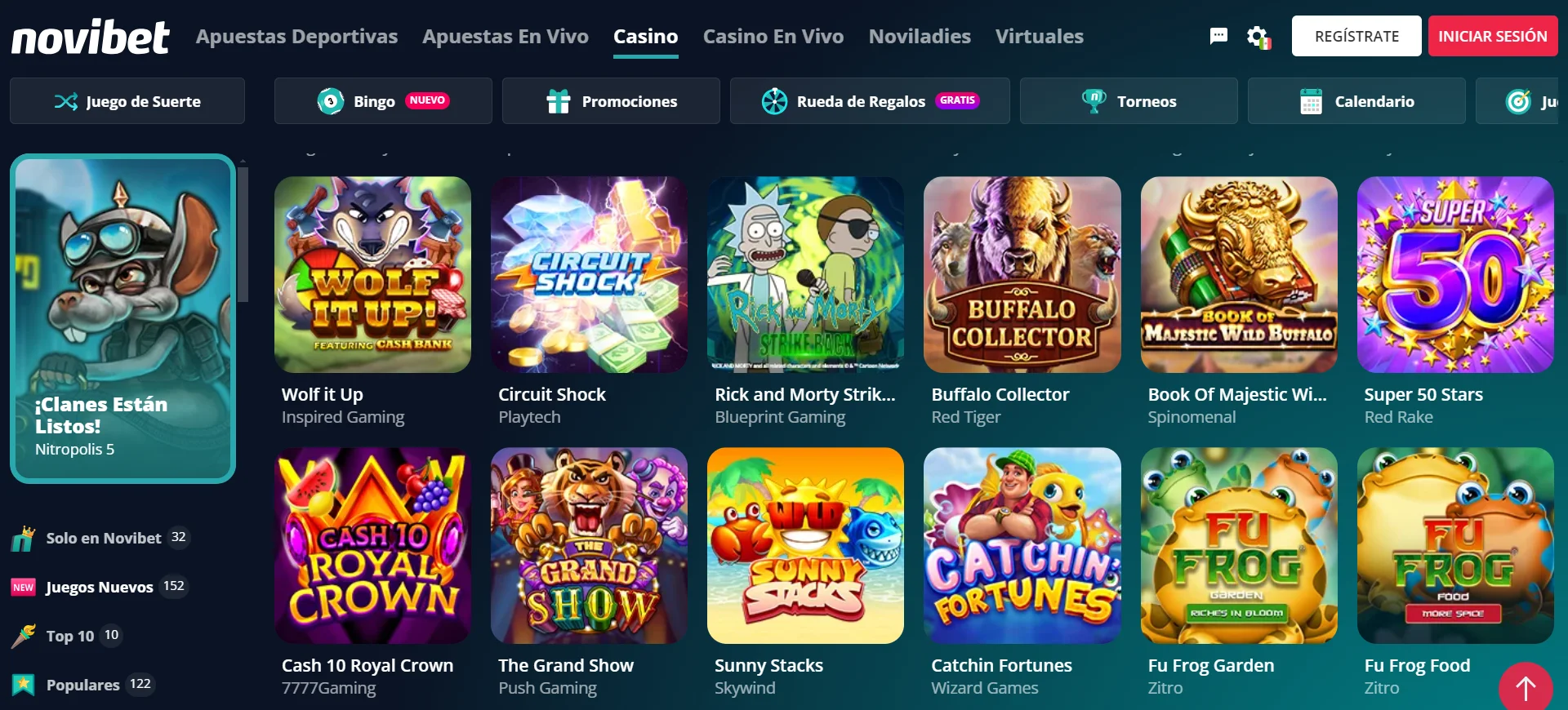 giros gratis casinos novibet